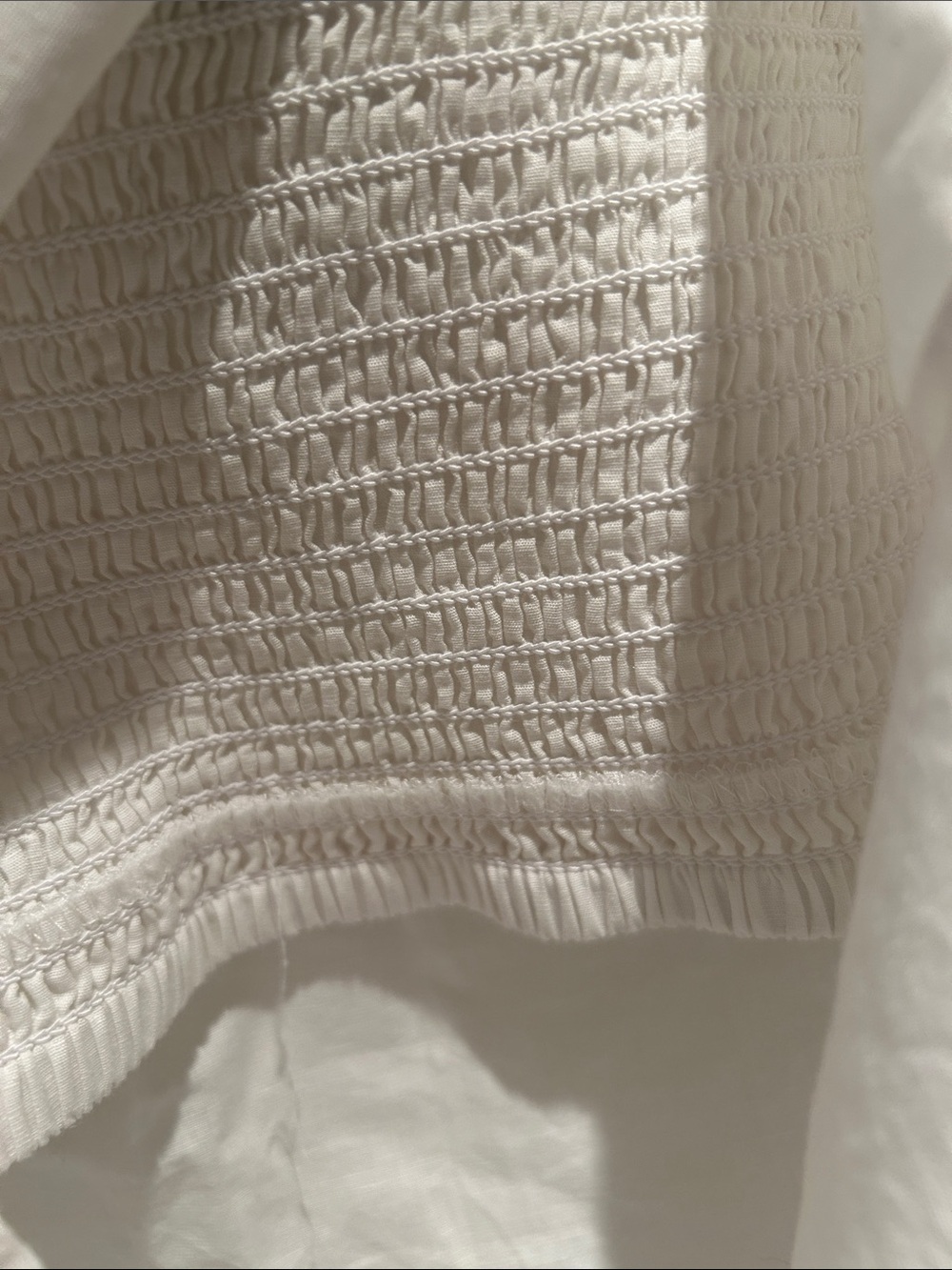 Express White Off-Shoulder Crochet Trim Crop Top - Picture 4 of 4